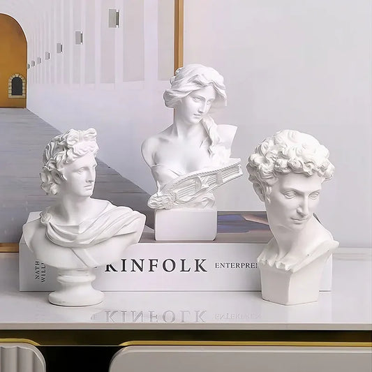 Apollo Bust – Greek and Roman Mythology God of Sunlight Resin Sculpture