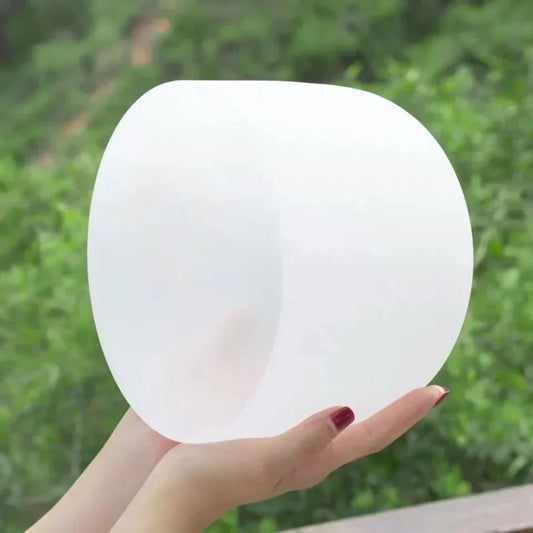 Crystal Quartz Singing Bowl – 8 Inch 432Hz Tibetan Sound Healing Instrument